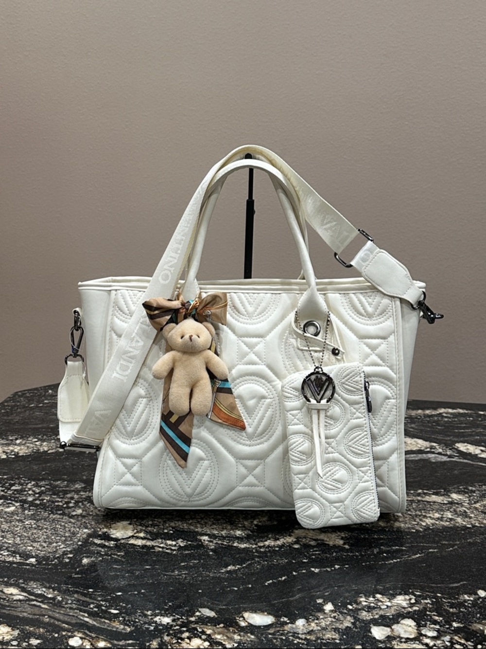 NWOT Valentino Orlandi Lg Quilted Tote